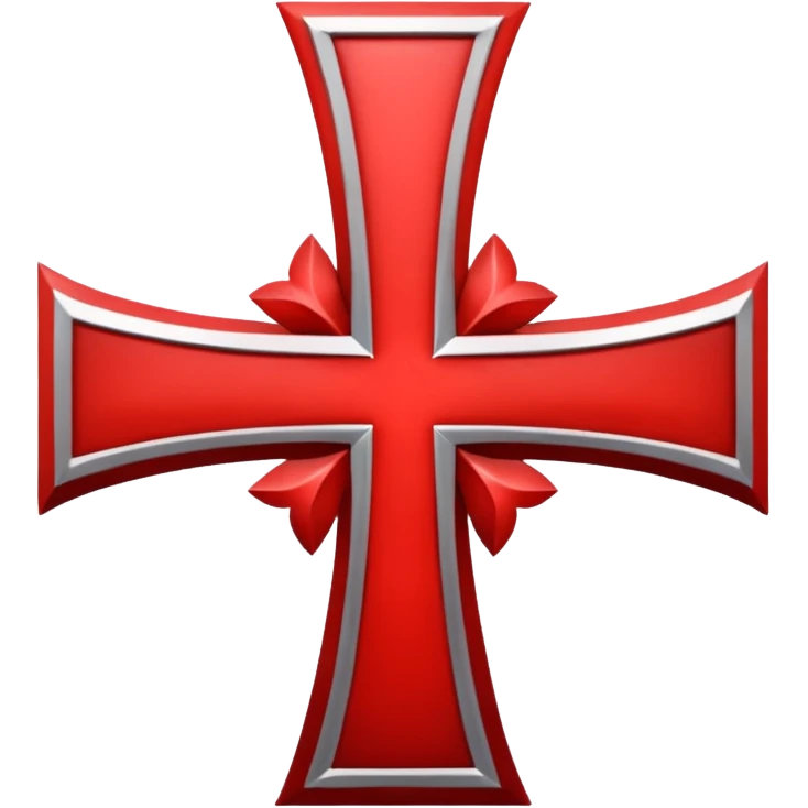 the red cross of the knights templar emoji