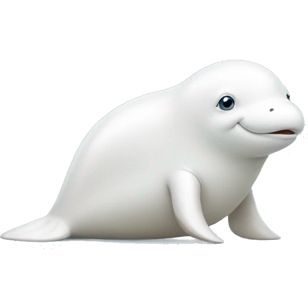 Beluga sitting and coding emoji