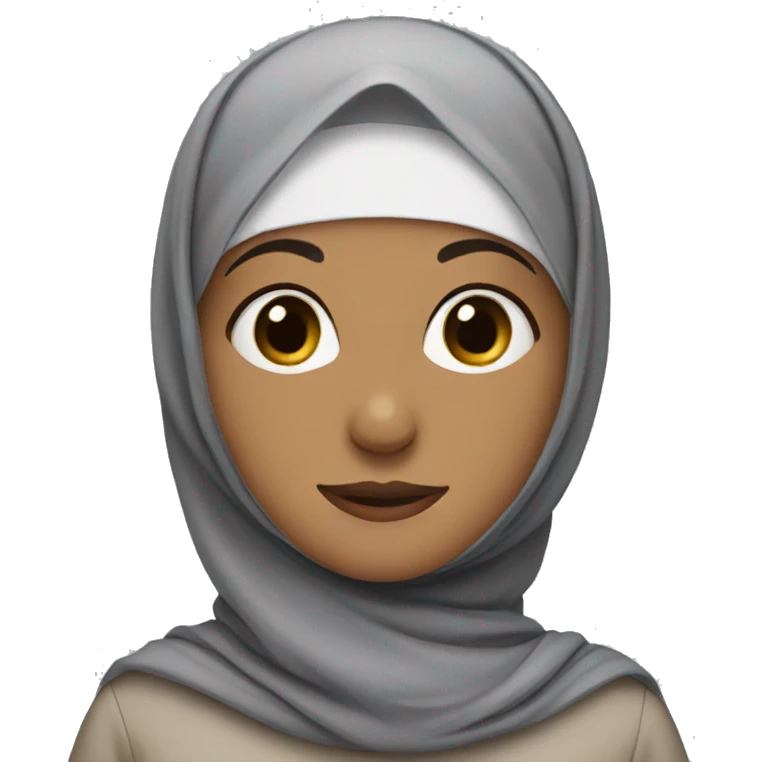 A girl wearing hijab emoji