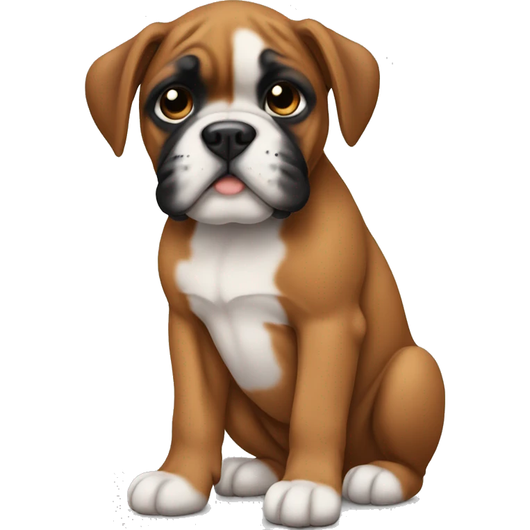 boxer dog puppy  emoji