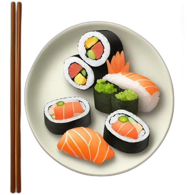 Assiette sushi emoji