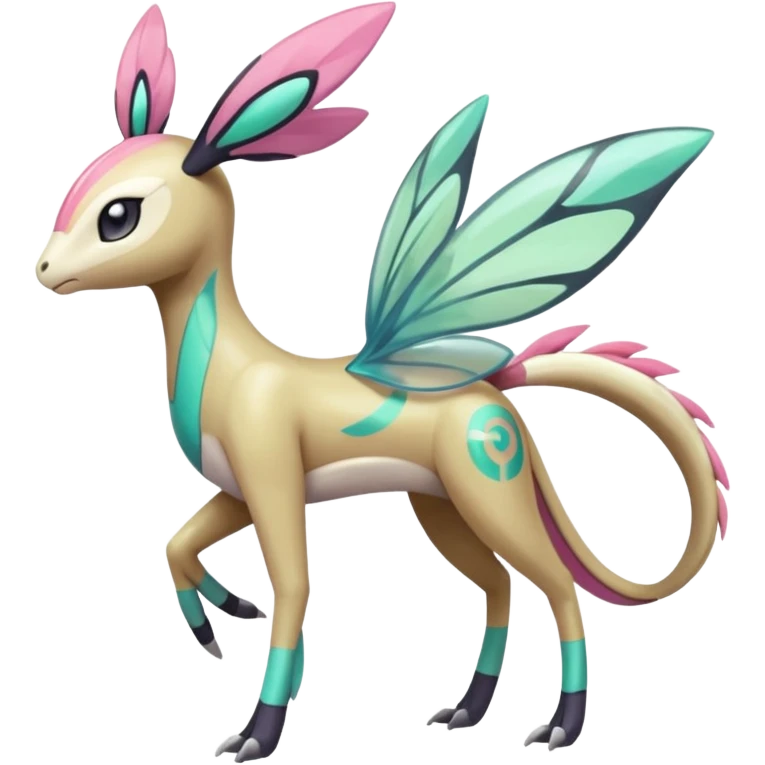 Faerie-Mezprit-Meloetta-Palkia-Pokémon, full body emoji
