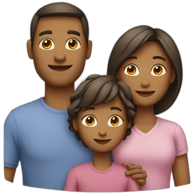 Family with two children’s  emoji