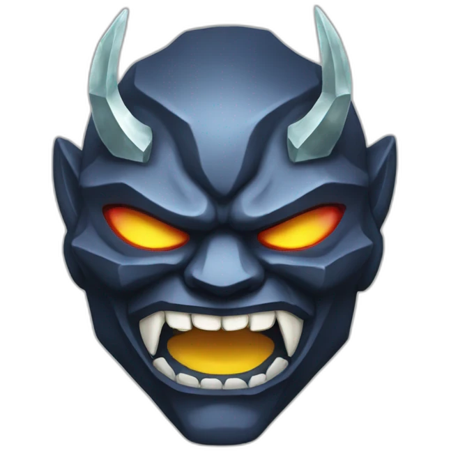 diamond oni mask emoji