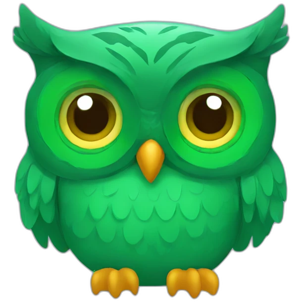 duolingo green owl emoji