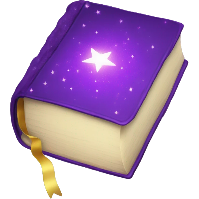 Purple sparkly book emoji