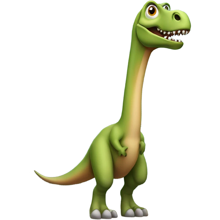 Long neck dinosaur in Forrest  emoji