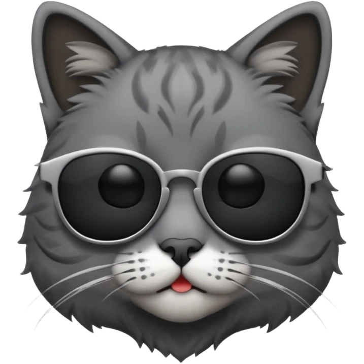 Cat wearing sunglasses emoji