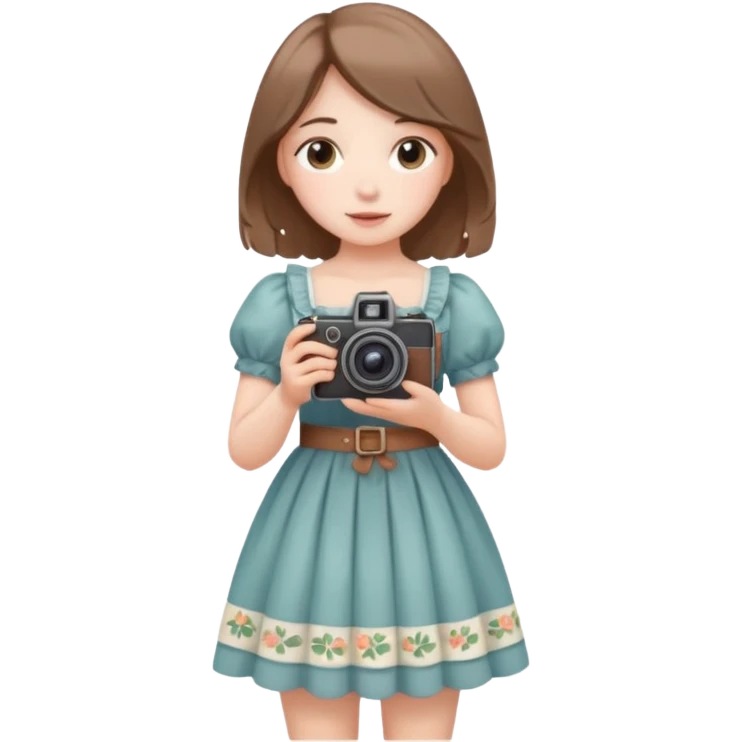 aestetic camera cottage core cute light emoji