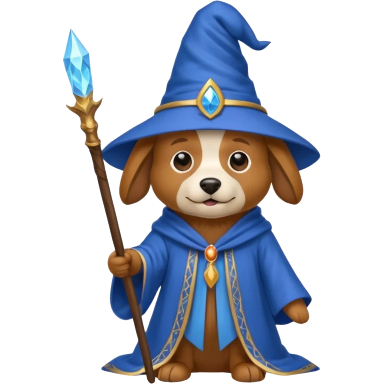 Dog wizard emoji