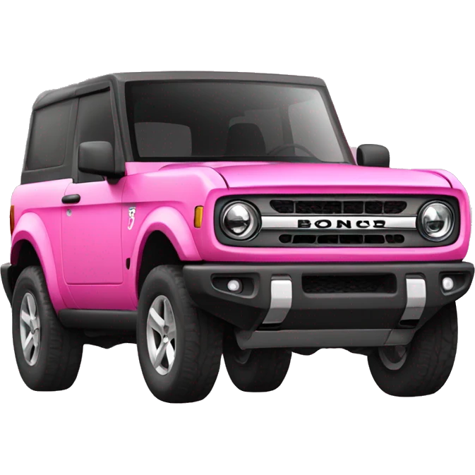 Pink bronco sport emoji
