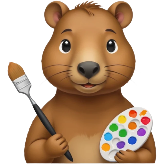 capybara artist emoji