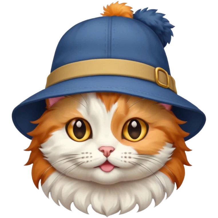 Kitty with a hat emoji