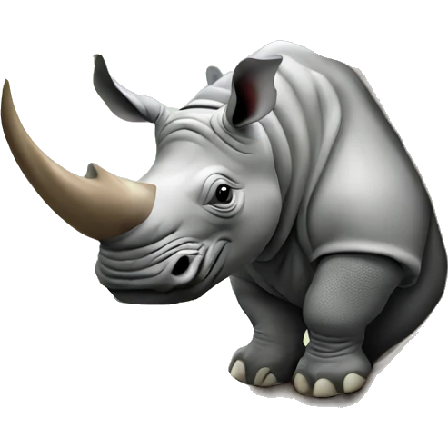 rhino in a tree emoji