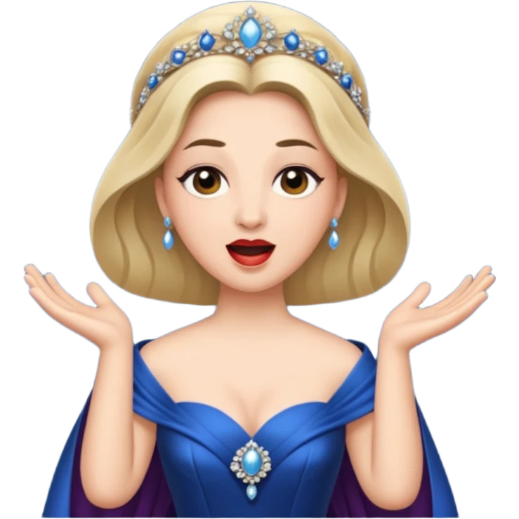 opera singer singing emoji