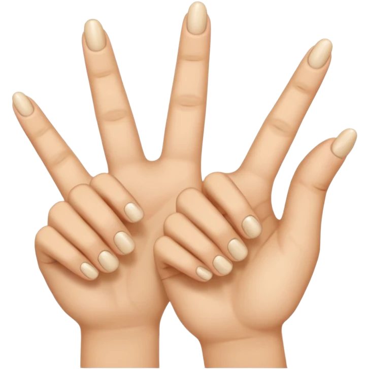 Два пальца средний и безымянный emoji