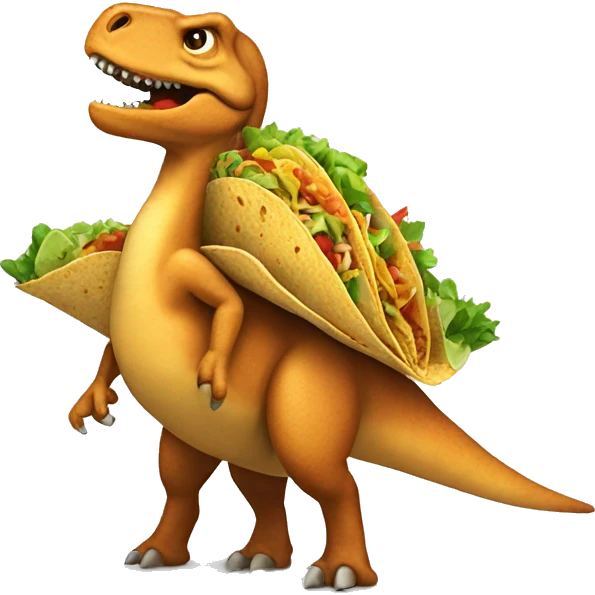 Taco dinosaur  emoji