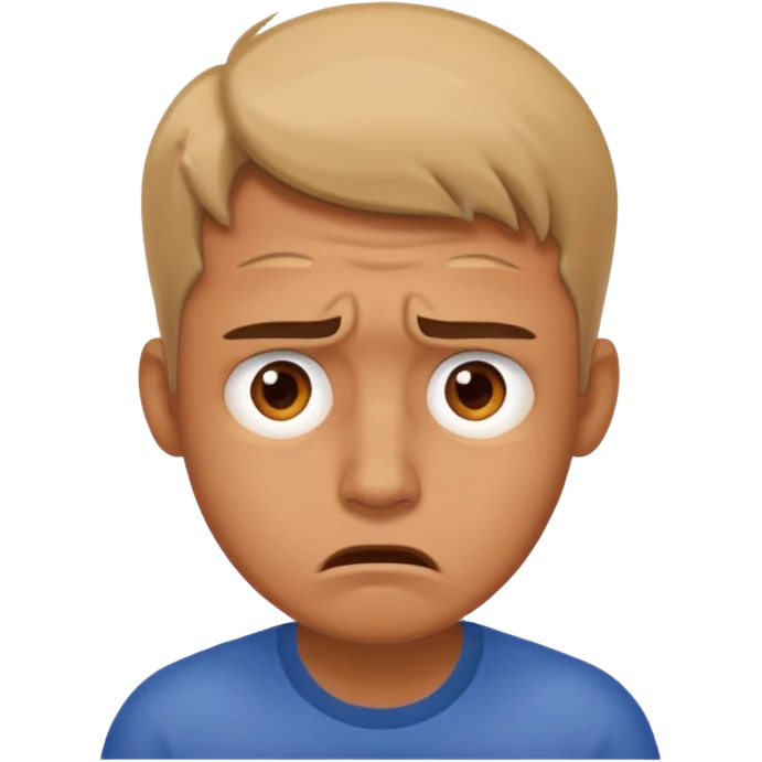 man frustrated by lack of money emoji