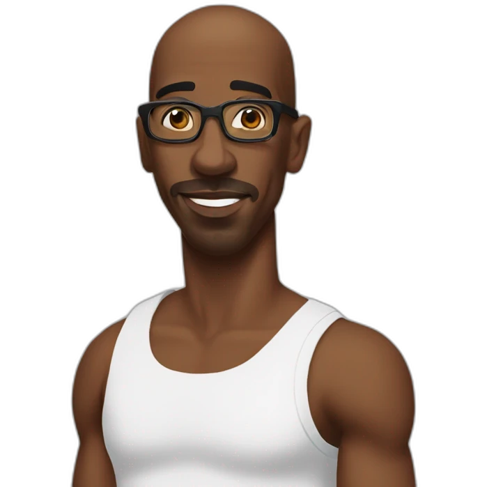JB Smoove with a tank top emoji