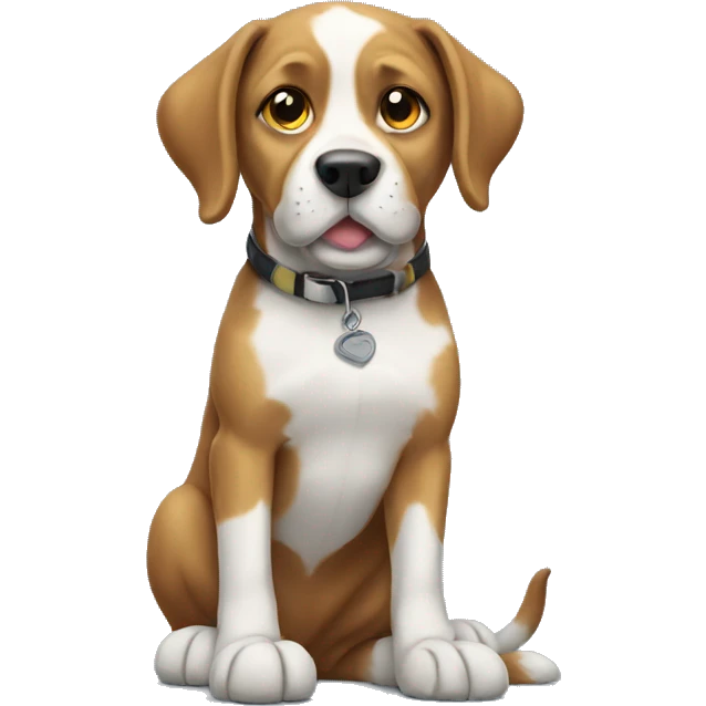 Dog wearing shoes emoji
