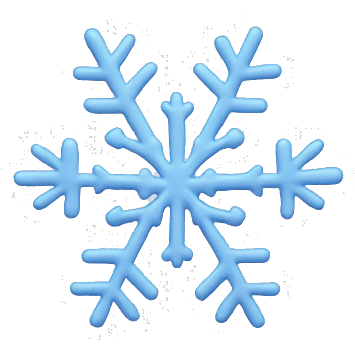 Create a white snowflake  emoji