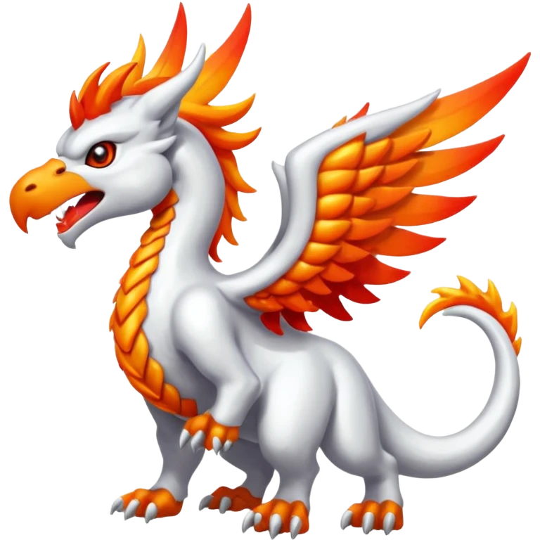 Metallic Fiery Aerial Wickerbeast-Reshiram-canine emoji