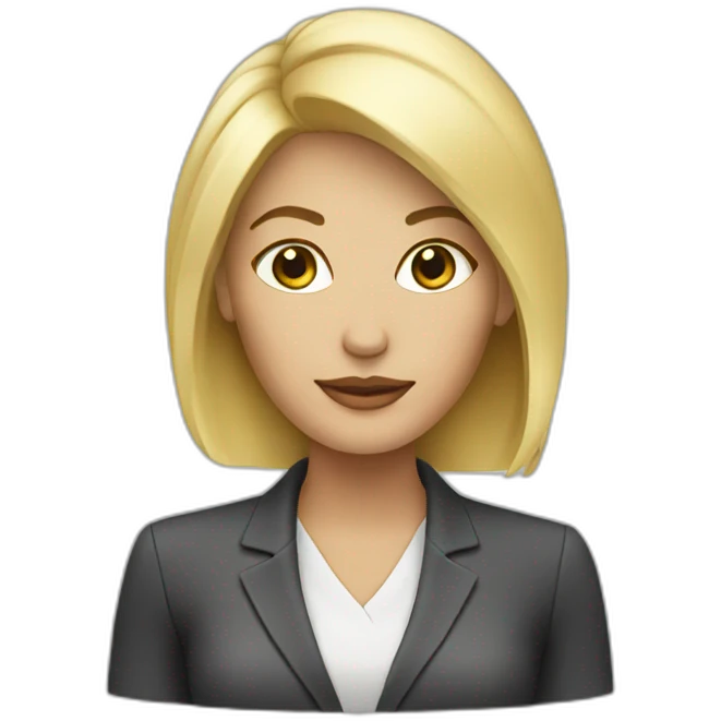 business blonde women emoji