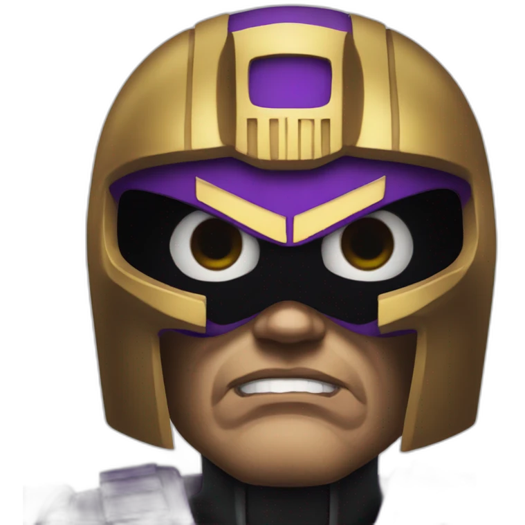 scary Tyrian purple judge dredd emoji