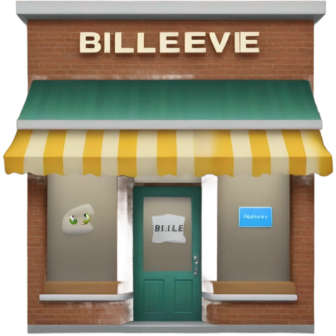 Store called "Billeive" emoji