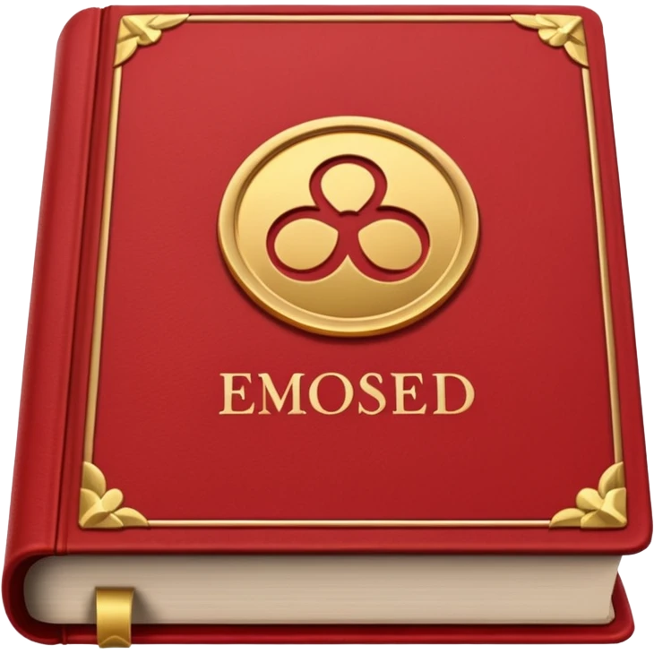 closed book red emoji
