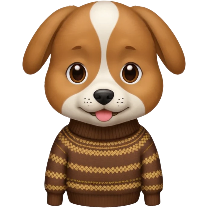 dog wear a sweater emoji