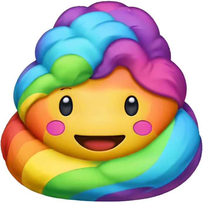 big rainbow poop emoji emoji