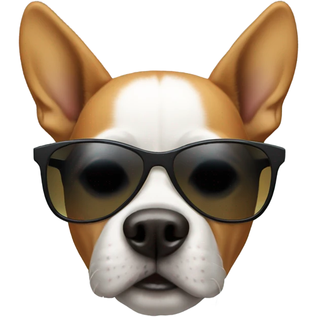 Dog with sunglasses emoji