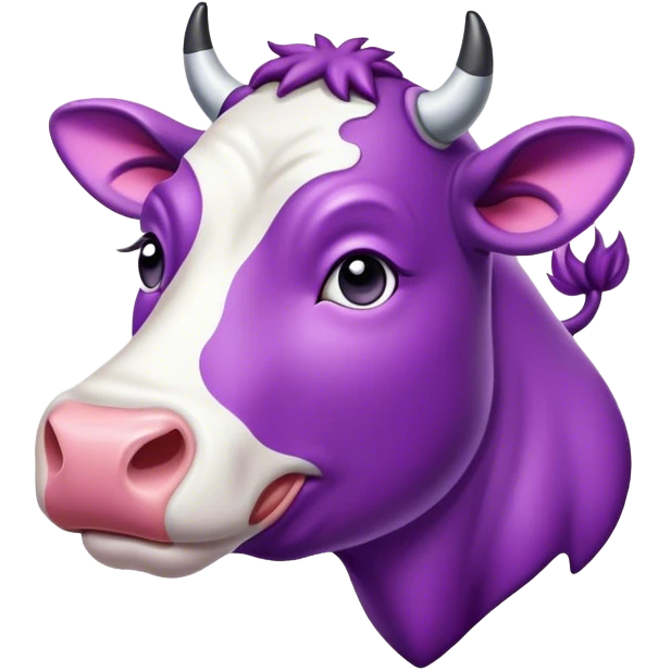 purple cow emoji