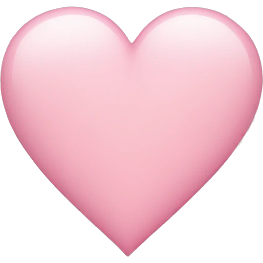 Light pink heart emoji