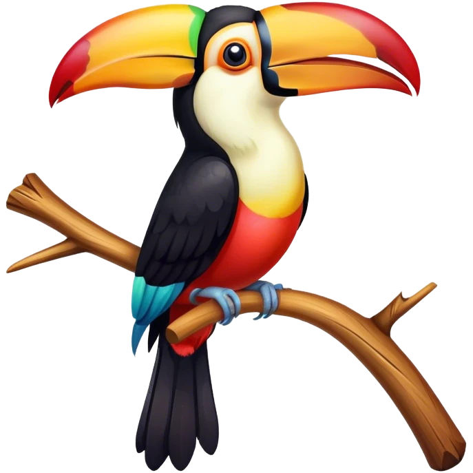 toucan sitting on stick emoji