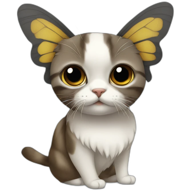 chat avec un nœud papillon emoji