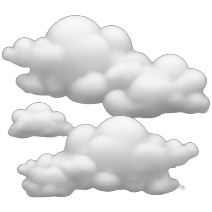 Plain with clouds emoji