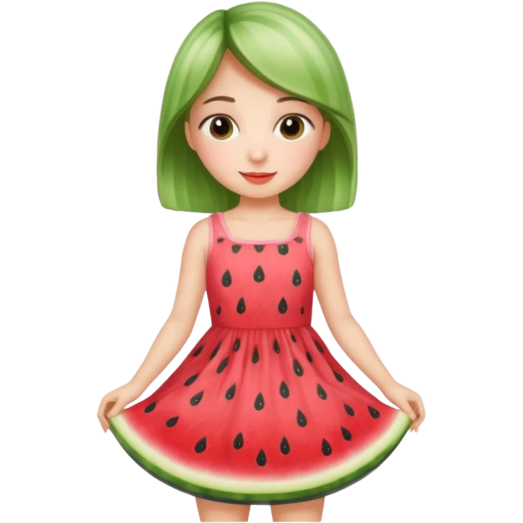 Kids in Fruit Clothes 
A girl in a watermelon dress with cute seed patterns.




































 emoji