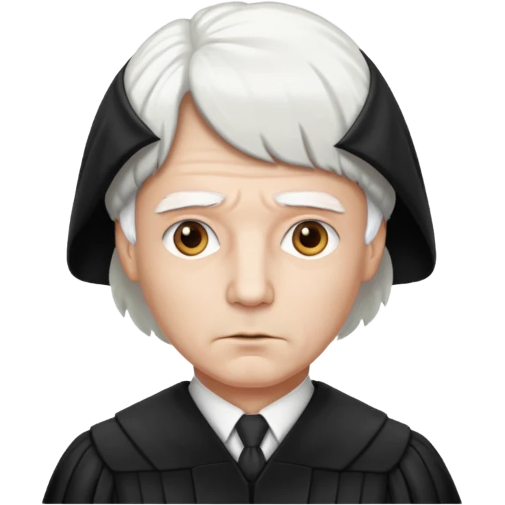 Judge with white wig  emoji