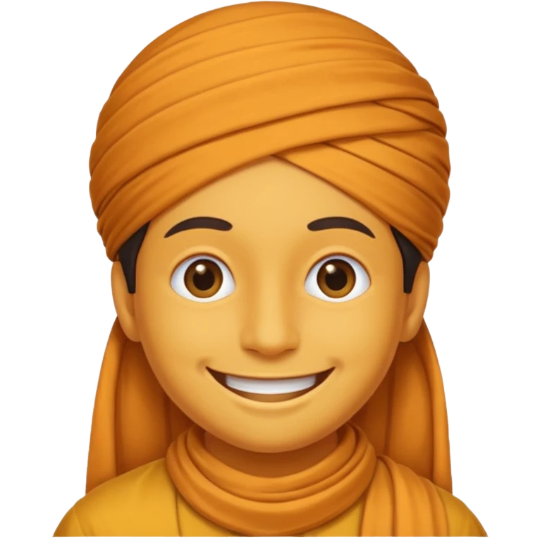 Smiley wearing malay dastar emoji