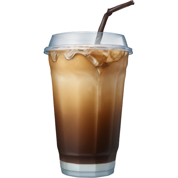 iced coffee dunking emoji