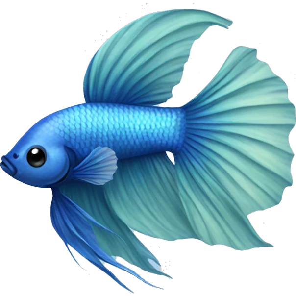blue betta fish emoji
