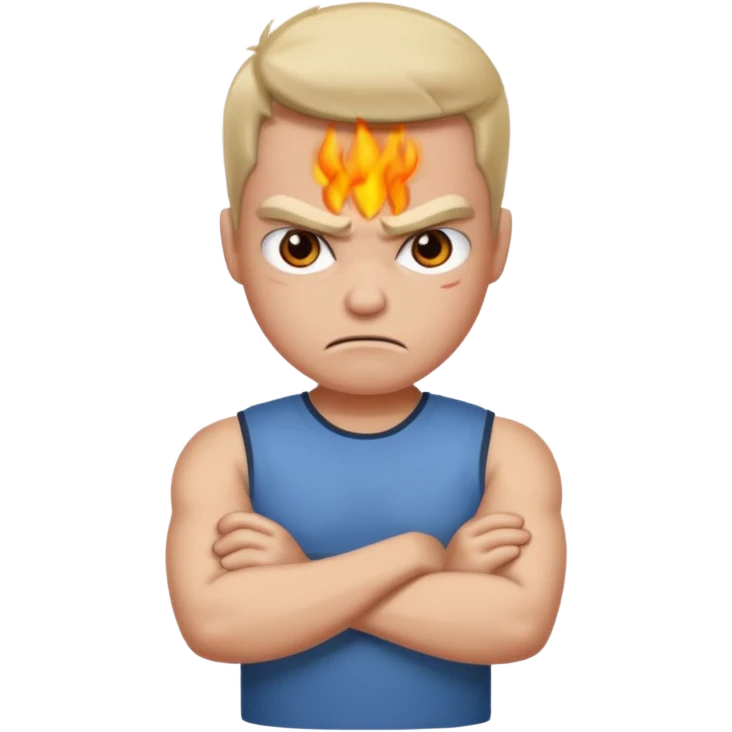 angry with arms crossed emoji