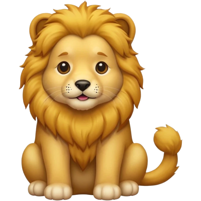 lion dog emoji