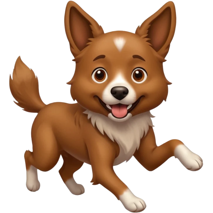 crazy dog running around everywhere emoji