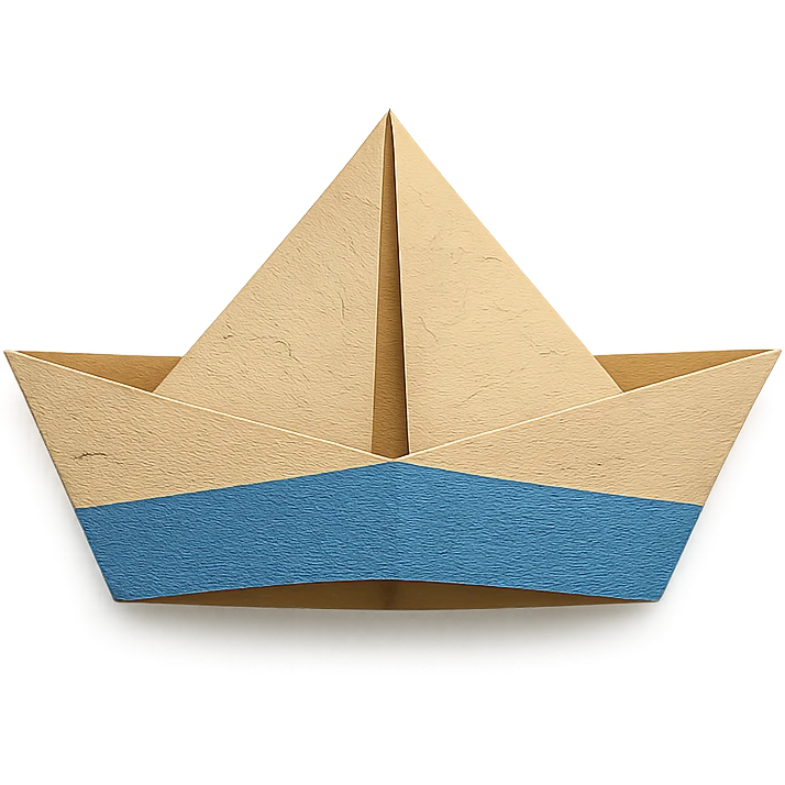 a paper hat with visible creases emoji