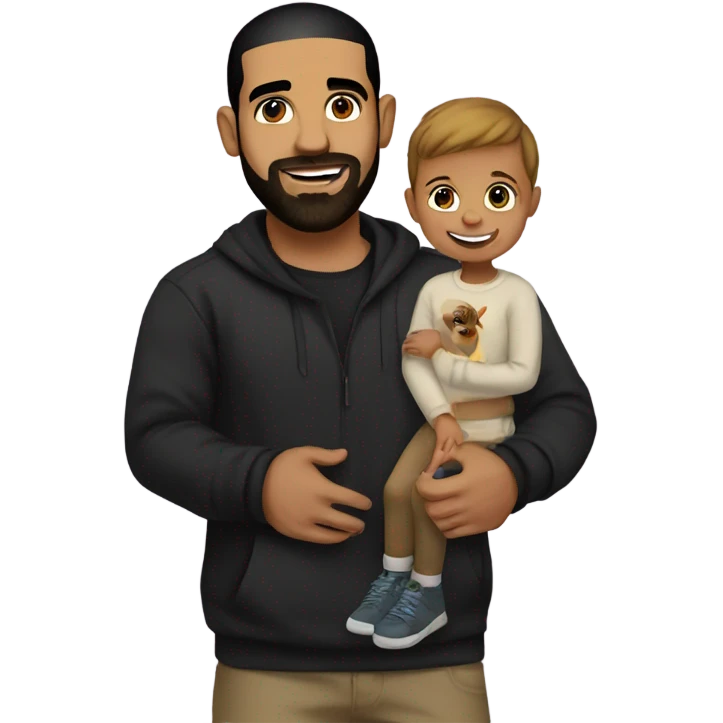 drake with a child emoji