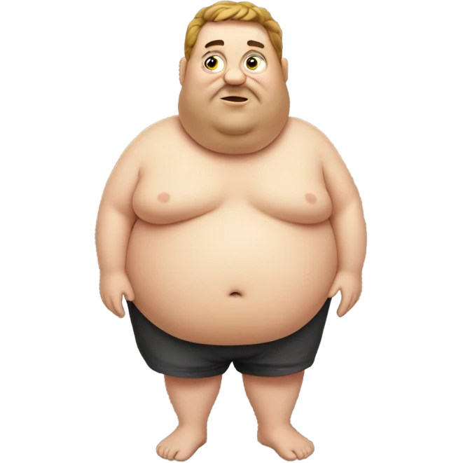 Fat person emoji