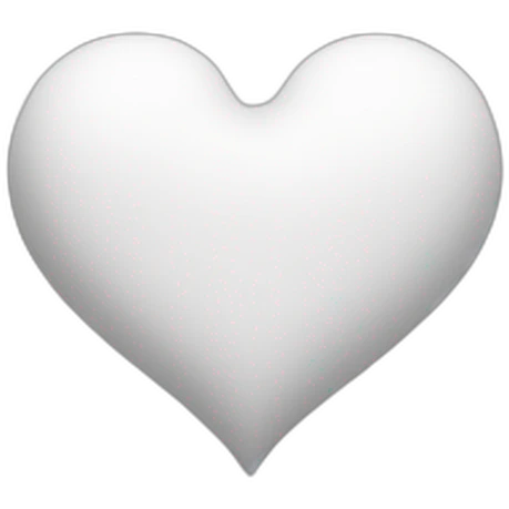 White Heart emoji